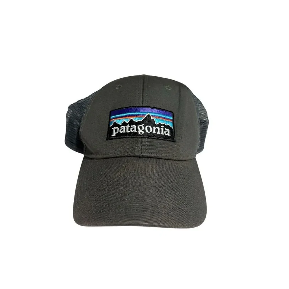 Patagonia Snapback Trucker Cap Gray One Size Adjustable Embroidered Mesh Back
